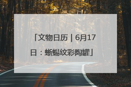 文物日历｜6月17日：蜥蜴纹彩陶罐