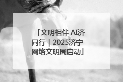 文明相伴 AI济同行｜2025济宁网络文明周启动