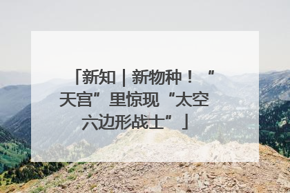 新知｜新物种！“天宫”里惊现“太空六边形战士”