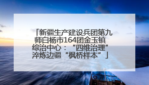 新疆生产建设兵团第九师白杨市164团金玉镇综治中心：“四维治理”淬炼边疆“枫桥样本”