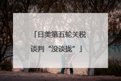日美第五轮关税谈判“没谈拢”