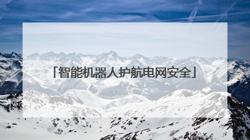 智能机器人护航电网安全