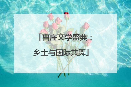 曹庄文学盛典：乡土与国际共舞