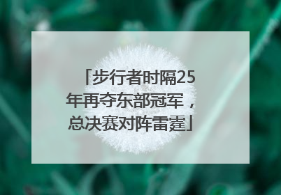 步行者时隔25年再夺东部冠军，总决赛对阵雷霆