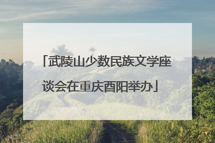 武陵山少数民族文学座谈会在重庆酉阳举办
