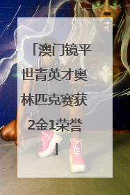澳门镜平世青英才奥林匹克赛获2金1荣誉