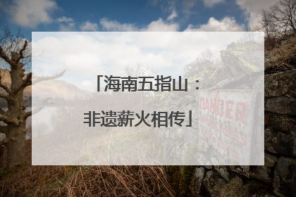 海南五指山：非遗薪火相传