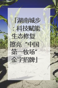 湖南城步：科技赋能生态修复 擦亮“中国第一牧场”金字招牌