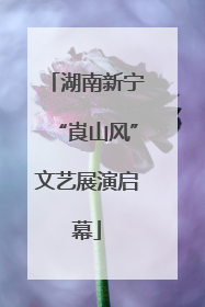 湖南新宁“崀山风”文艺展演启幕
