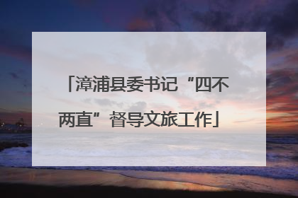 漳浦县委书记“四不两直”督导文旅工作