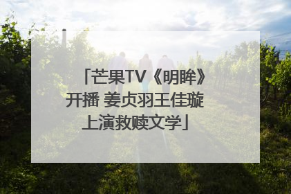 芒果TV《明眸》开播 姜贞羽王佳璇上演救赎文学