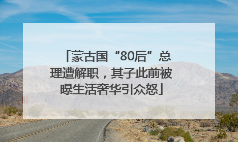 蒙古国“80后”总理遭解职，其子此前被曝生活奢华引众怒