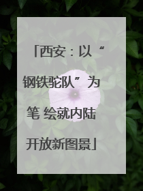 西安：以“钢铁驼队”为笔 绘就内陆开放新图景