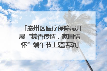 襄州区医疗保障局开展“粽香传情，家国情怀”端午节主题活动