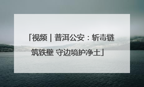 视频｜普洱公安：斩毒链筑铁壁 守边境护净土