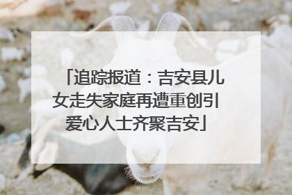 追踪报道：吉安县儿女走失家庭再遭重创引爱心人士齐聚吉安