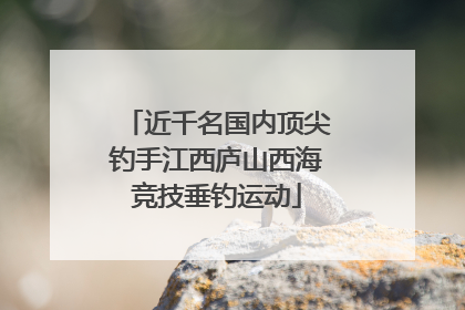 近千名国内顶尖钓手江西庐山西海竞技垂钓运动