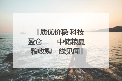 质优价稳 科技盈仓——中储粮夏粮收购一线见闻
