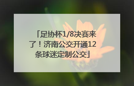 足协杯1/8决赛来了！济南公交开通12条球迷定制公交