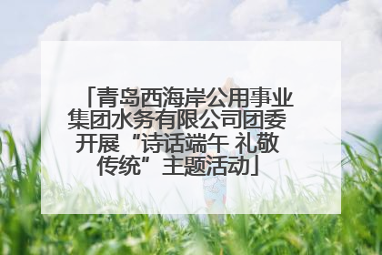青岛西海岸公用事业集团水务有限公司团委开展“诗话端午 礼敬传统”主题活动