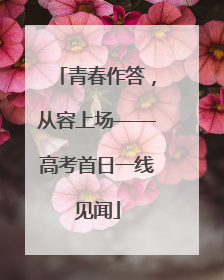 青春作答，从容上场——高考首日一线见闻