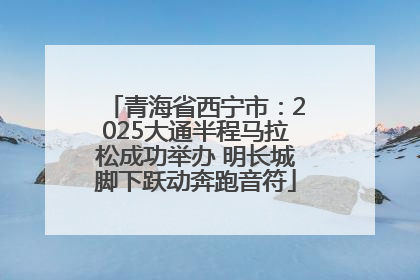 青海省西宁市：2025大通半程马拉松成功举办 明长城脚下跃动奔跑音符