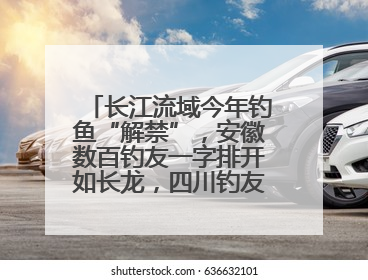 长江流域今年钓鱼“解禁”，安徽数百钓友一字排开如长龙，四川钓友称像过节