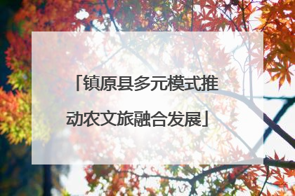 镇原县多元模式推动农文旅融合发展