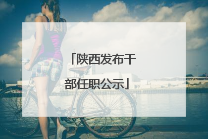 陕西发布干部任职公示
