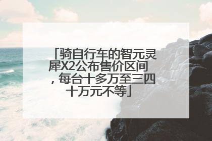 骑自行车的智元灵犀X2公布售价区间，每台十多万至三四十万元不等