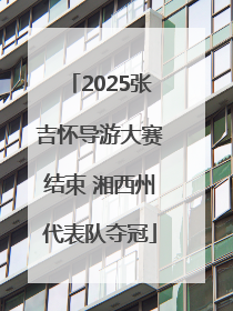 2025张吉怀导游大赛结束 湘西州代表队夺冠