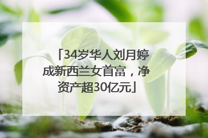 34岁华人刘月婷成新西兰女首富，净资产超30亿元
