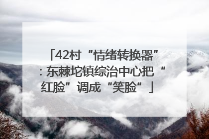 42村“情绪转换器”：东棘坨镇综治中心把“红脸”调成“笑脸”