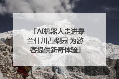 AI机器人走进皋兰什川古梨园 为游客提供新奇体验