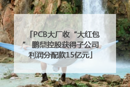 PCB大厂收“大红包” 鹏鼎控股获得子公司利润分配款15亿元